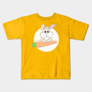 Rabbit Bunny Cartoon Cute Funny Kids T-Shirt